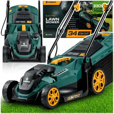 Zdjęcie produktu dla Kosiarka elektryczna lekka mocna z regulacją 1400W 34cm Humberg HM-612