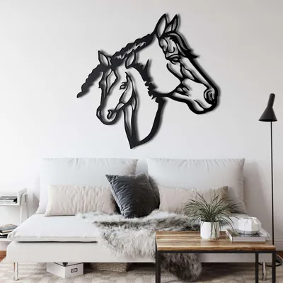 Obrázok produktu pre Wallity, elegantné kovové doplnky na stenu, čierna farba, 45 x 43 cm | 100% kov