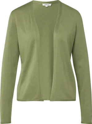 Produktbild von s.Oliver Damen Strickjacke Relaxed Fit Feinstrick Olive