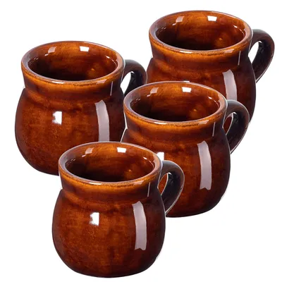 Productafbeelding van KADAX Mokken en koffiekopjes, glühweinbekers, koffiemokken, bekers met handvat, 0,25 liter, set van 4