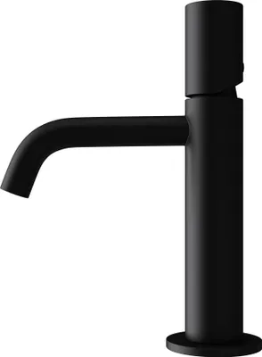 Produktbild von doporro Design Armatur in Matt Schwarz Waschbeckenarmatur praktischer Einhebelmischer 20,7 cm hoch Waschtischarmatur