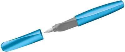 Produktbild von Pelikan vulpen Twist, lichtblauw, Blau, Kartuschenfüllsystem, Blau, Stahl, Medium, Beidhändig