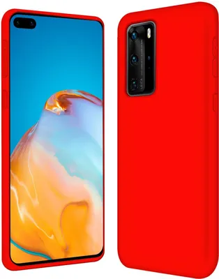 Obrázek produktu pro Pouzdro na mobilní telefon Huawei P40 Pro ochranný kryt silikonové gelové pouzdro na mobilní telefon, červené