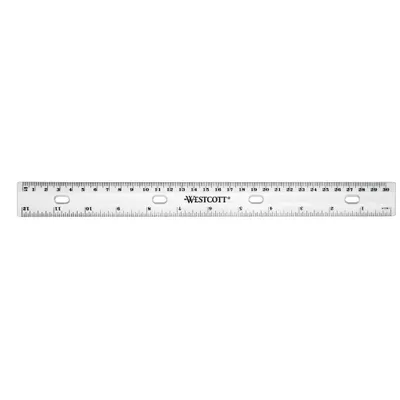 Produktbild von WESTCOTT Lineal 31,0 cm, transparent