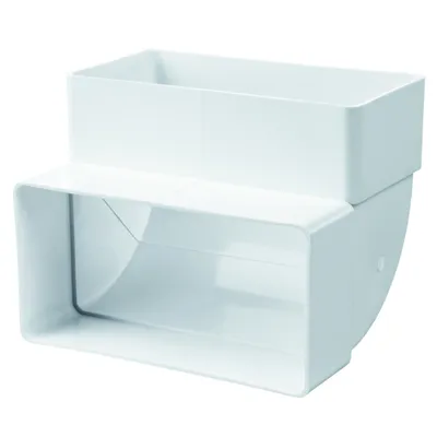 Obrázok produktu pre Plochý ohyb potrubia 90° vertikálne 110 x 55 mm