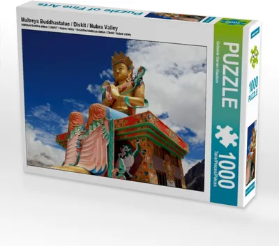 Produktbild von Calvendo Maitreya Buddhastatue / Diskit / Nubra Valley 1000 Teile Puzzle quer 640x480mm, Gerner-Haudum Gabriele; 7352650