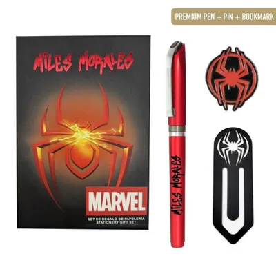 Productafbeelding van Disney Miles Morales Spider-Man stiftenet voor het schooljaar, als cadeau, voor notities, schetsen en dagboekschrijven