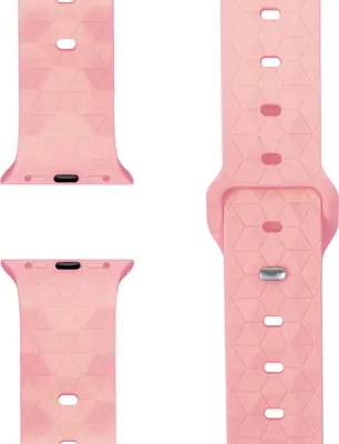 Produktbild von Hexion Armband für Apple Watch Ultra/SE/10/9/8/7/6/5/4/3/2/1, Silikon Loop Sportarmband, 42/44/45/46/49mm -  Zartrosa
