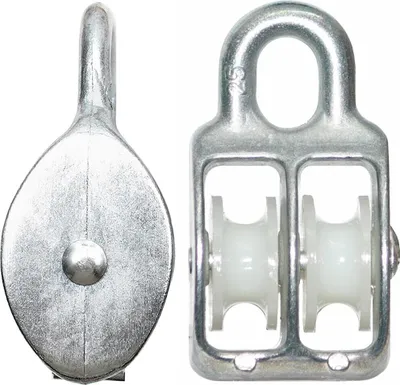 Produktbild von Seilrolle Drahtseilblock Umlenkrolle Blockseilrolle 25 doppelt