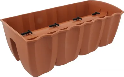 Immagine prodotto di Fioriera 60cm appesa vaso fioriera balcone vaso ringhiera vaso DCRO terracotta