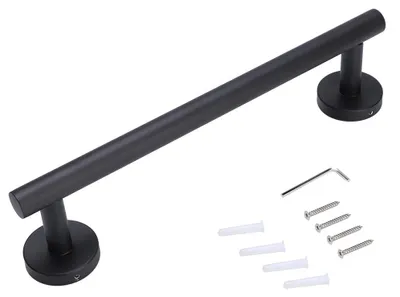 Produktbild von 30 cm Edelstahl, schwarz gebürstet, Einzelhandtuchhalter, Badezimmer-Aufbewahrungsorganisator