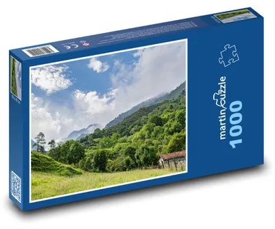 Obrázok produktu pre Puzzle 1000 Hory a zelené lúky - martinpuzzle