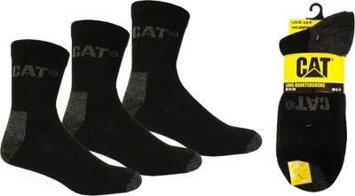 Produktbild von CAT® Work Quartersocks – Arbeitssocken mit Komfortschaft – Perfekt für Beruf, Sport & Freizeit, 3er Set