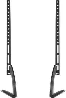 Produktbild von Universeller TV-Tischständer - LCD-TV Halterung - Für 81–178 cm Fernseher - Bis 35 kg - Höhenverstellbar - Kaltgewalzter Stahl - 69,5×35 cm - Schwarz