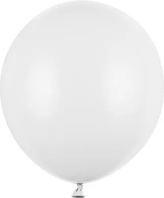 Image de Ballons résistants 43 cm, Pastel Pure White (1 paquet / 25 pièces)