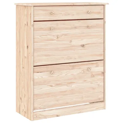 Produktbild von Schuhschrank ALTA 77x35x96 cm Massivholz Kiefer