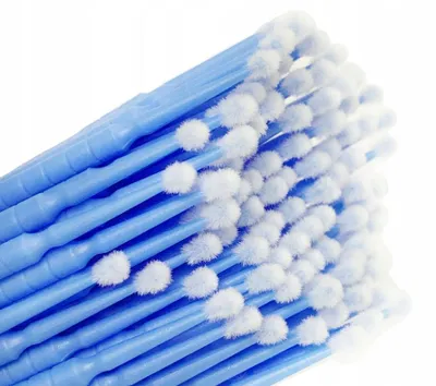 Produktbild von Mikroapplikatoren, 100 Stück, 2,5 mm, blau