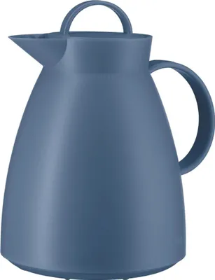 Produktbild von alfi Isolierkanne Dan, Kunststoff blau 1,0 l, Thermoskanne mit alfiDur-Hartglaseinsatz, 12 Stunden heiß - 0935.060.100