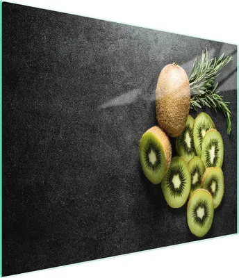 Obrázok produktu pre Sklenená doska na krájanie 52x30 Kiwi