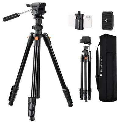 Immagine prodotto di K&F CONCEPT, treppiede per fotocamera, colore nero, altezza 196 cm
