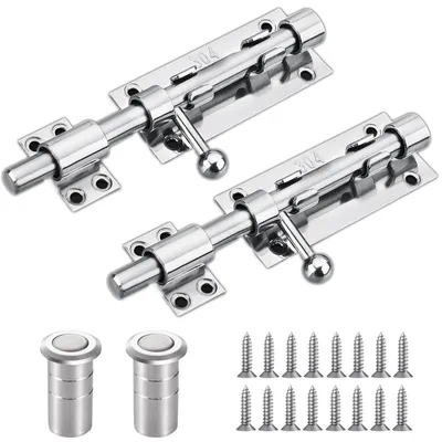 Obrázok produktu pre Zámok na bránu, zámok na dvere, 160 mm, vyrobený z nehrdzavejúcej ocele 304