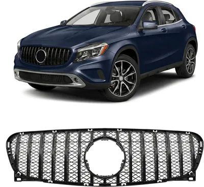 Produktbild von Kühlergrill GT/PANAMERICANA, passend für MERCEDES GLA X156 2013-2017, Frontgrill