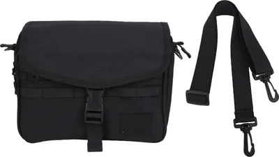 Image de Sac à bandoulière pour hommes femmes Messenger Grande capacité Casual Satchel College Voyage Bureau Travail noir noir