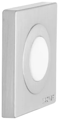 Zdjęcie produktu dla WAGNER ogranicznik drzwi SCREW OR GLUE / wkręt lub klej - 30 x 30 x 5 mm, metalowy, stal nierdzewna, biała guma - 15515611