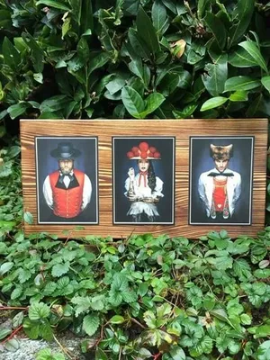 Productafbeelding van Wanddecoratie van Hout met Natuurthema 40 x 20 cm