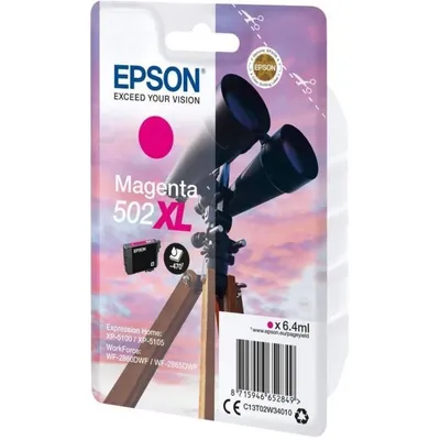 Produktbild von Epson Singlepack Magenta 502XL Ink, High (L) Yield, Magenta, Tinte auf Pigmentbasis, 6,4 ml, 1 Stück(e), Einzelpackung