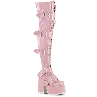 Produktbild von CAMEL-305 Damen Boots von DemoniaCult, Rosa  , EU 36, US 6