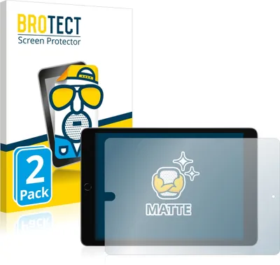 Produktbild von 2x BROTECT Schutzfolie für Apple iPad 10.2" 2021 (im Querformat, 9. Gen.) Displayschutz Displayschutzfolie Folie Matt Entspiegelungsfolie