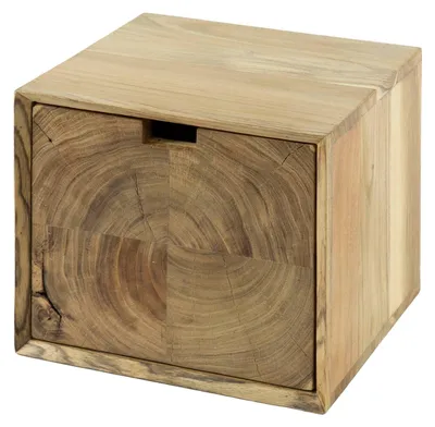 Immagine prodotto di Comodino FURNLUX in legno di acacia 30 cm / Colore principale: marrone / Dimensioni: 30 x 25 x 29 cm