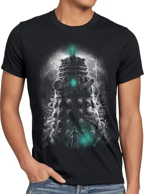 Produktbild von style3 Spacetime T-Shirt Herren zeitreise serie polizei notrufzelle