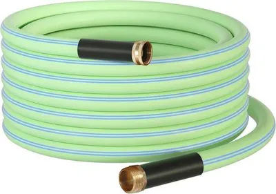 Produktbild von Famanu Gartenschlauch 15,2 m x 5/8 Zoll - Grüne Bewässerungsschlauch für Garten und Außenbereich