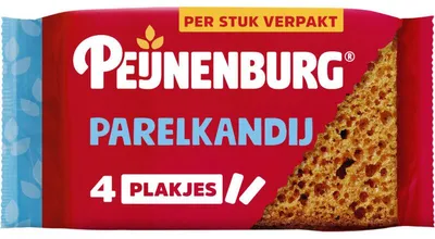Image de Peijnenburg Ontbijtkoek avec Parelkandij, paquet de 4, 144 g – gâteau du petit-déjeuner