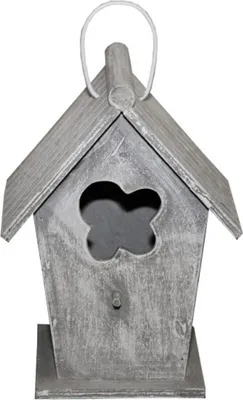 Immagine prodotto di Casa Padrino casetta per uccelli di design Palazzo degli uccelli grigio