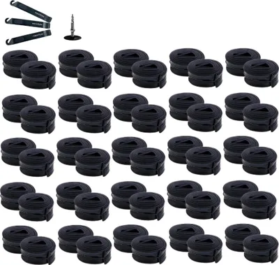 Image de 50 x chambre à air maxxi4you SV 27/28" pouces 28/47-622/635 (27 x 1 1/4 - 28 x 1 1/2) avec démonte-pneu maxxi4you