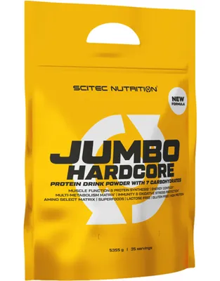 Produktbild von Scitec Nutrition Jumbo Hardcore 5355 g Schokolade / Weight Gainer / All-in-One-Gainer mit Kreatin und Aminosäuren