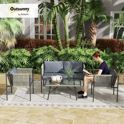 Produktbild von Loungebett-Set - Gartenmöbel-Set - Balkonmöbel-Set - Gartenmöbel - Loungemöbel - Witterungsbeständiges Polyrattan