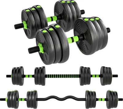 Image de Fortuna Lai Ensemble d'haltères réglables 25 kg Ensemble d'haltères courts Haltères longs Ensemble d'haltères pour musculation