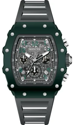 Imagen del producto de Invicta Racing 69735, reloj para hombre - Movimiento de cuarzo - Cristal acrílico con esfera plateada - 44 mm