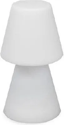 Produktbild von Akku Tischleuchte LED Dimmer Farbwechsel RGBW 20 cm hoch IP43 Weiß tragbare Tischlampe außen Außenlampe Balkon Terrasse