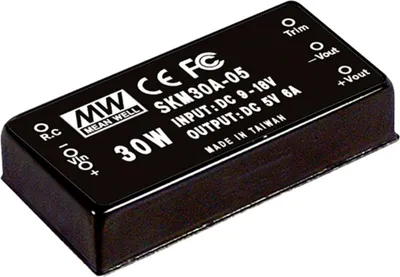 Produktbild von MEANWELL SKM30C-15, DC DC-Wandler, 36-75V:+15V 2A 30W