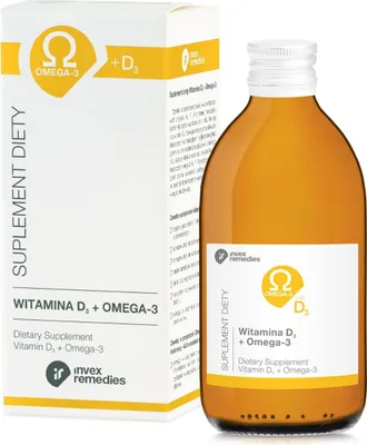 Imagen del producto de Invex-Heilmittel: Suplemento de vitamina D3 y omega 3, 300 ml