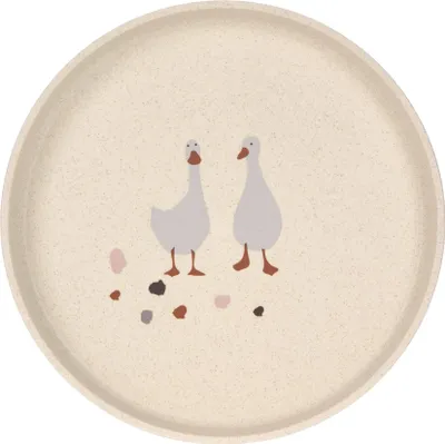 Produktbild von Lässig 1310063842, Teller für Kleinkinder, Beige, Rot, Zellulose, Polypropylen (PP), Junge/Mädchen, 0,5 Jahr(e), 180 mm