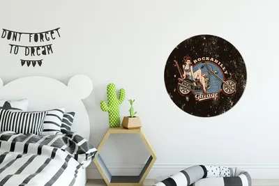 Produktbild von MuchoWow® - Wand Kreis - Das Schlafzimmer - Die Bilder - Wandmalerei - Kunst für das Haus - das Plastik
