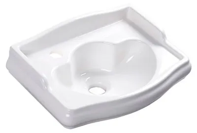 Produktbild von Kerasan RETRO Keramik-Waschtisch 41x30cm, Armaturloch links, ohne Überlauf, weiß