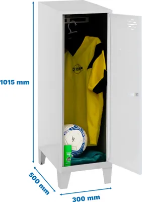 Produktbild von Simonrack Spind SIMONLOCKER DISM SINGLE grau, weiß 8425437120268, 1 Schließfach 30,0 x 50,0 x 101,5 cm