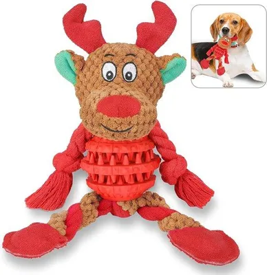 Produktbild von Interaktives Plüschspielzeug für Großhunde, Lockspielzeug, Weihnachtsgeschenk für Hunde, Kauklöße für große Hunde.